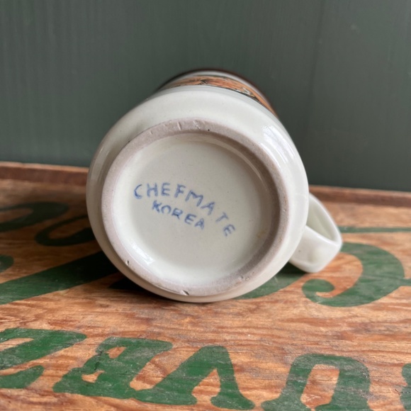 Vintage Orange Graphic Chefmate Korea Stoneware Mug - Picture 6 of 6